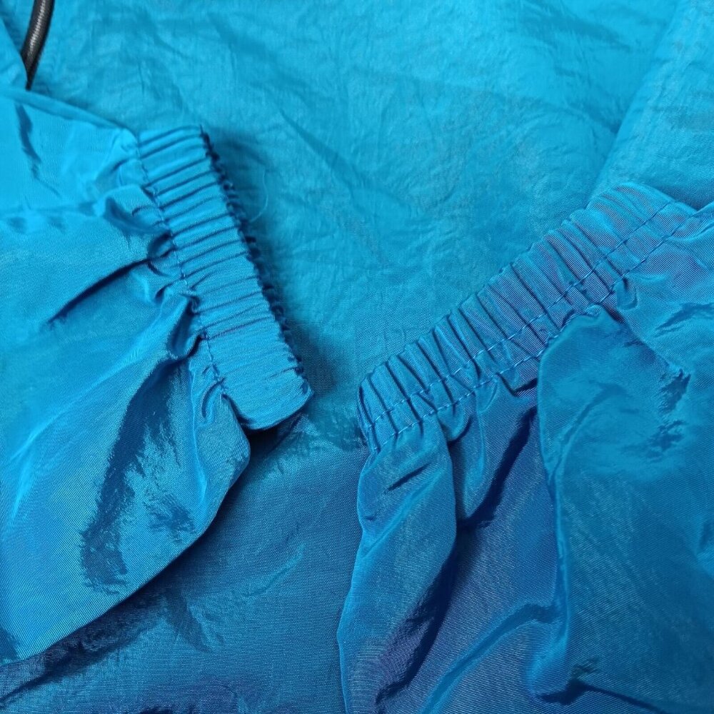 Surf Style Windbreaker Jacket 1 Size Myrtle Beach Chevy Pickup Blue Vintage Zip - Picture 12 of 14